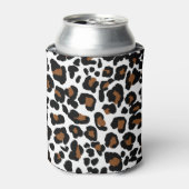 Leopard Big Cat Fur Muster drucken Dosenkühler (Kanne Vorderseite)