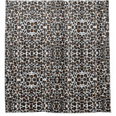 Leopard Big Cat Fur Muster drucken Duschvorhang (Vorderseite)