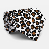Leopard Big Cat Fur Muster drucken Krawatte (Gerollt)