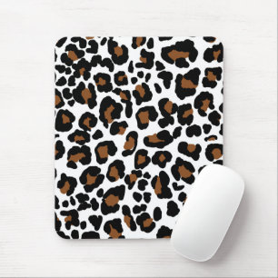 Leopard Big Cat Fur Muster drucken Mousepad