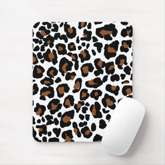 Leopard Big Cat Fur Muster drucken Mousepad (Mit Mouse)