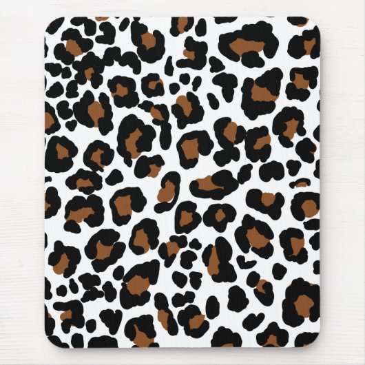 Leopard Big Cat Fur Muster drucken Mousepad (Vorne)