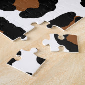 Leopard Big Cat Fur Muster drucken Puzzle (Seite)