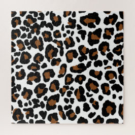 Leopard Big Cat Fur Muster drucken Puzzle