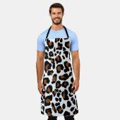 Leopard Big Cat Fur Muster drucken Schürze (Getragen)