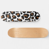 Leopard Big Cat Fur Muster drucken Skateboard (Horizontal)