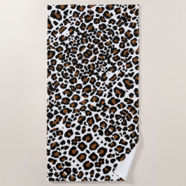 Leopard Big Cat Fur Muster drucken Strandtuch