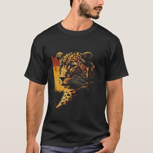 Leopard Big Cat Wildlife Animal Lover Geschenk T-Shirt (Vorderseite)