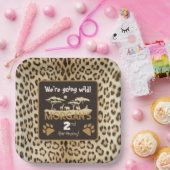 Leopard-Birthday-Papiertafel Pappteller (Party)