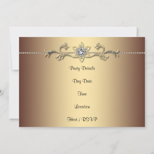 Leopard Birthday Party Einladung (Rückseite)