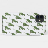 Leopard Black and Green Silhouette Case-Mate iPhone Hülle (Rückseite (Horizontal))