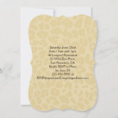 Leopard Black Bow Abschluss/Party Einladung (Rückseite)