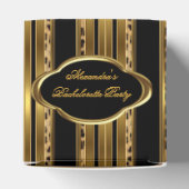 Leopard Black Gold Junggeselinnen-Abschied Bevorzu Geschenkschachtel (Oben)