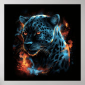 Leopard Blanc Poster (Vorne)