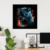 Leopard Blanc Poster (Heimbüro)