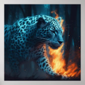 Leopard Blanc Poster (Vorne)