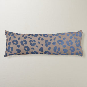 Leopard Blau Muster Kissen