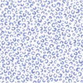 Leopard-Blauer Glitzer Aufkleber (Vorderseite)