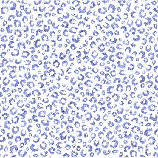 Leopard-Blauer Glitzer Aufkleber (Vorderseite)