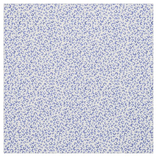 Leopard-Blauer Glitzer Stoff (Muster)