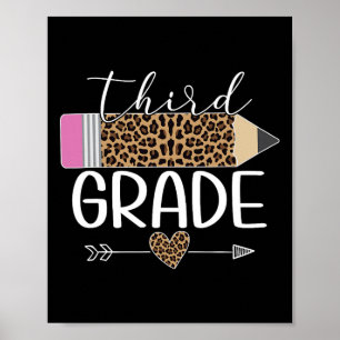 Leopard Bleistift Byck für Lehrer der dritten Klas Poster