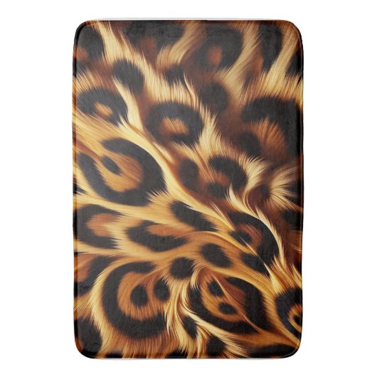 Leopard Bliss: Kühle Prinzen, gemütliche Nächte Badematte (Vorderseite Vertikal)