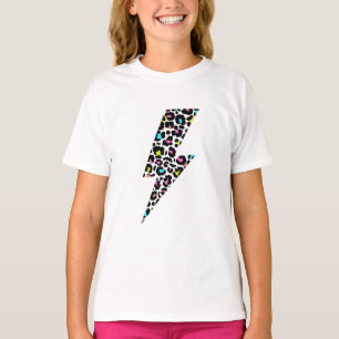 Leopard, Blitz, Leopardendruck T-Shirt