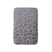 Leopard Blue Pattern Badematte (Vorderseite Vertikal)