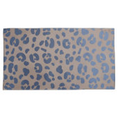 Leopard Blue Pattern Kissenbezug (Vorderseite-Rechts)