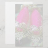 Leopard-Blume Briefpapier (Vorne/Hinten)