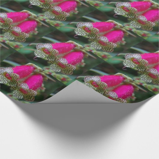 Leopard-Blume Geschenkpapier (Ecke)