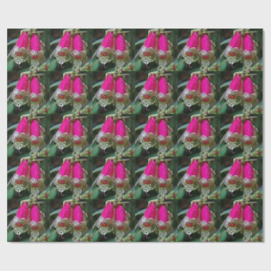 Leopard-Blume Geschenkpapier (Flach)