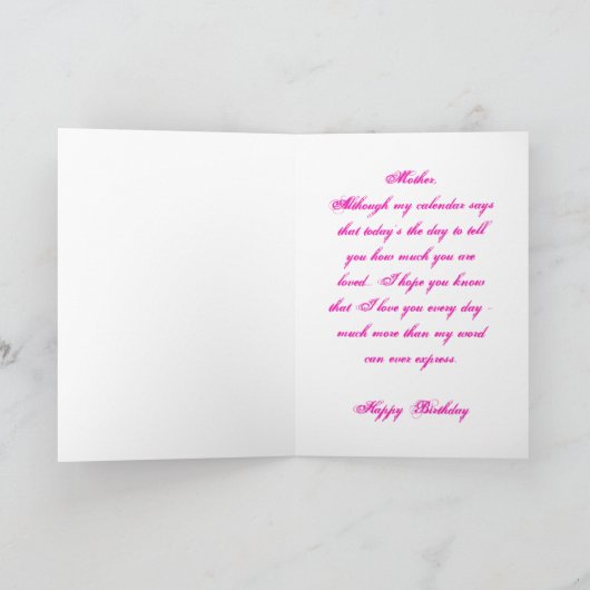 Leopard-Blume Karte (Innenseite)