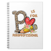 Leopard-Blume Paraprofessional Zurück zur Schule Notizblock (Vorderseite)