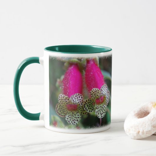 Leopard-Blume Tasse (Mit Donut)