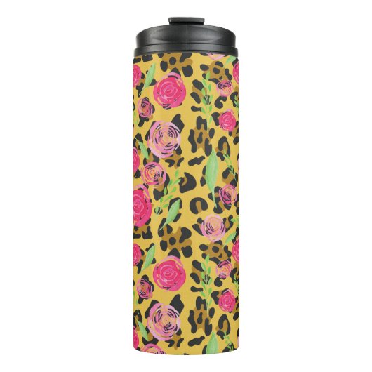 Leopard-Blume Thermosbecher (Vorderseite)
