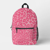 Leopard Blush Bedruckter Rucksack (Vorderseite)