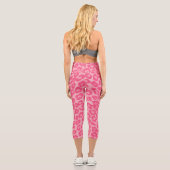 Leopard Blush Capri Leggings (Rückseite)