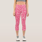 Leopard Blush Capri Leggings (Vorderseite)