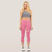 Leopard Blush Capri Leggings (Vorderseite)
