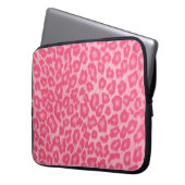 Leopard Blush Laptopschutzhülle (Vorderseite Links)