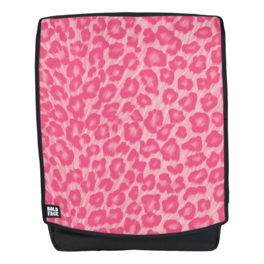Leopard Blush Rucksack (Vorderseite)
