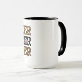 Leopard-Bogen-Lehrer-Schule-Bleistift-Cute-Klassen Tasse (VorderseiteRechts)
