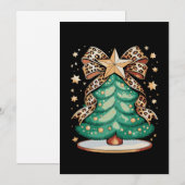 Leopard-Bogen-Weihnachtsbaum Glam Weihnachten Xmas (Vorne/Hinten)