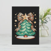Leopard-Bogen-Weihnachtsbaum Glam Weihnachten Xmas (Stehend Vorderseite)