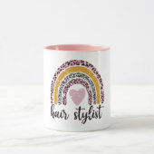 Leopard Boho Hairstylist Tasse (Zentrum)