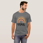 Leopard Boho Rainbow Mama Mother's Day T-Shirt (Vorne ganz)