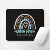 Leopard Boho Rainbow Zurück zur Schule Mousepad (Mit Mouse)
