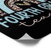 Leopard Boho Rainbow Zurück zur Schule Poster (Ecke)