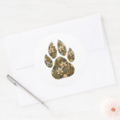 Leopard Botanical Footprint Nature Sticker (Umschlag)
